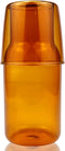DOERDO Bedside Carafe Night Water Carafe with Tumbler Glass, Glass Mouthwash Bottle