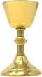 High Polished Brass Small Holy Wine Goblet Chalice, 0.8 Ounce