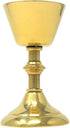 High Polished Brass Small Holy Wine Goblet Chalice, 0.8 Ounce