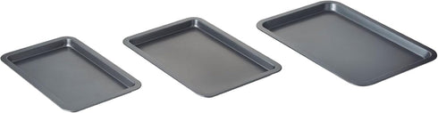 Nifty Cookie & Baking Sheets Set of 3, Non-Stick Coated Steel, Dishwasher Safe, Oven Safe