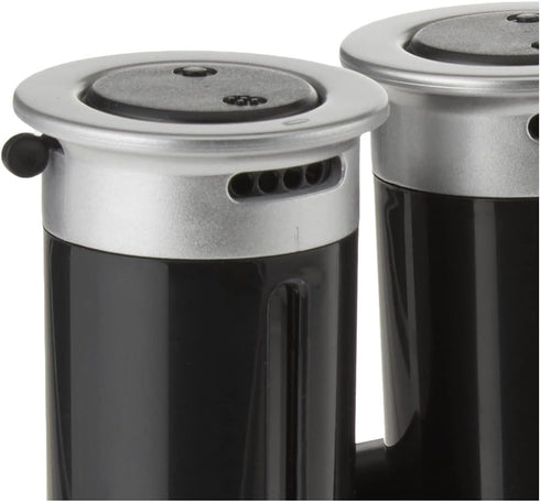 ZevrO Set 12 Zero Gravity Wall-Mount Magnetic Spice Rack, Black/Silver