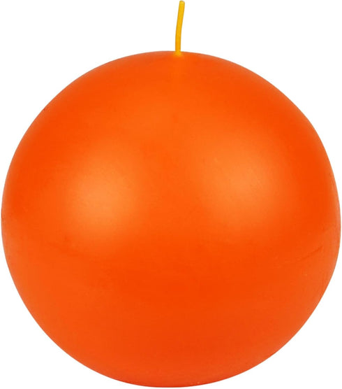 Zest Candle Ball Candles, 2-Piece, 4-Inch, Orange