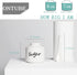 ONTUBE Ceramic Small Sugar Bowl with Lid and Spoon, Porcelain Sugar Pot, 8oz (White)