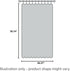 1x2 M Door String Curtain - Rare Flat Silver Ribbon Thread Fringe Window Panel Room Divider for Wedding