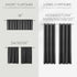 KOUFALL Half Curtains for Windows Blackout Rod Pocket Small Room Darkening Short Curtains for Living Room Bathroom Dark Gray Width 34 X 30 Inch Length