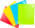 Flexible Cutting Board Mats Set of 4, Colored Cutting Boards with Easy-Grip Handles for Cooking