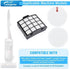 Leadaybetter AZ2002 Vacuum Filter Replacement for Shark Vertex DuoClean PowerFin, 2 HEPA, 4 Foam, 4 Felt Filters