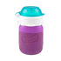 3.5 oz Purple Squeasy Snacker Spill Proof Silicone Reusable Food Pouch - for Both Soft Foods and Liquids - Water, Apple
