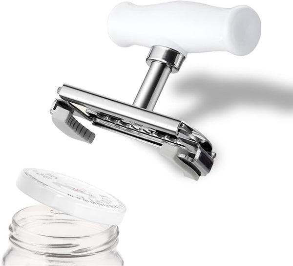 Upgraded Stainless Steel Jar Opener, Adjustable Tool for 1-4 inches Lids, Easy Non-Slip Opener for Weak Hands