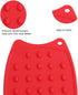 Multipurpose Silicone Iron Rest Pad for Ironing Board, Hot Resistant Mat, Silicone Heat Resistant Iron Rest Pad (Red).