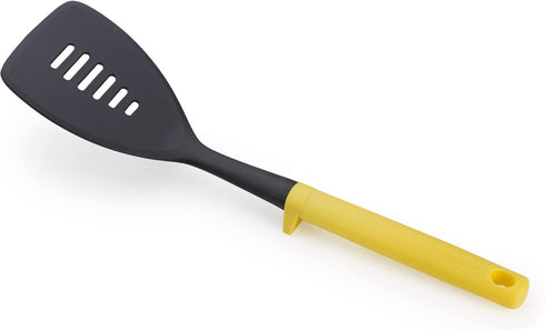 Joseph Joseph Duo Slotted Turner with Integrated Tool Rest, Heat-Resistant Nylon Head, Light Yellow