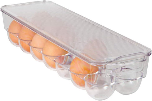 14 Dial Industries Fridge Egg Storage Holder, Egg Container with Lid