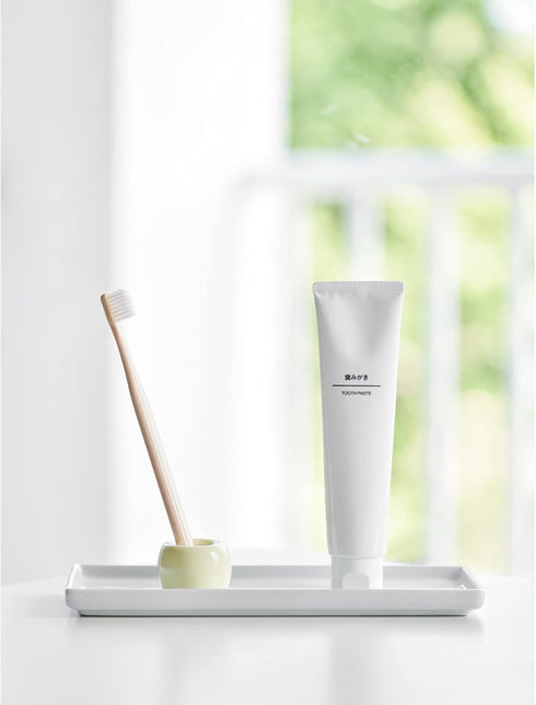Ceramic Toothbrush Holder for Bathroom, Vanity Countertop Organizer for Toothpaste, Dental Floss Picks
