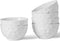 Porcelain Soup Bowls Set of 6, 4.5 Inch Oatmeal Bowls - Microwave and Dishwasher Safe, Ice Cream Bowls