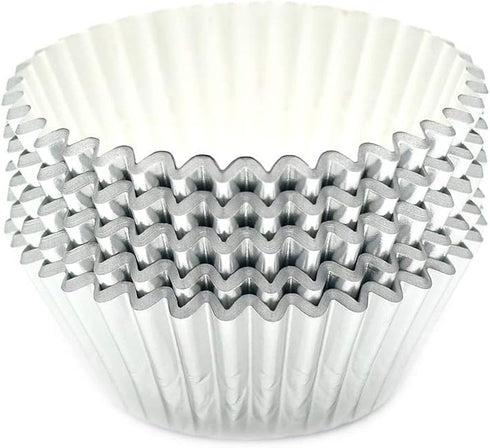 Standard Silver Foil Cupcake Liners - 100-Count Muffin Baking Cups for Party and More