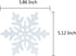 GOER 36 Pcs Snowflake Hanging Swirls for Christmas, New Year, Winter Party Decorations