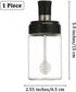 MIUPOO Honey Jar with Spoon Cover,Wave Non slip Design Glass Honey Bottle Stir Stick,Transparent of Honey