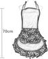 Hyzrz Cute Lace Flirty Apron with Pocket, Retro Sexy Cooking Pinup Apron for Women Girls (Red)