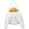 XinblueCo Plush Easter Bunny Basket with Long Ears, Personalized Egg Hunting Tote Bags for Easter Decorations