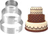 Guowall 4/6/8 inch Stainless Steel Cake Rings for Baking, Mousse Ring Mold Round Biscuit Cutter for Baking Tools