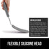 Gorilla Grip Nonstick Silicone Spatula, Heat Resistant, Flexible Head, Stainless Steel Kitchen Spatulas, 2 Pack