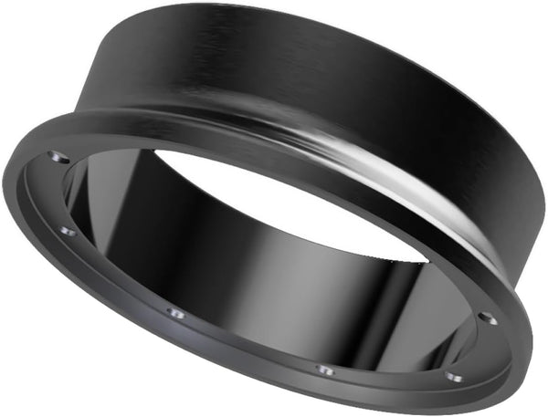 Steel Ring Espresso Funnel, Fits 58mm Standard Baskets, 304 Stainless Steel with Brushed and Mirror Finish
