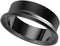 Steel Ring Espresso Funnel, Fits 58mm Standard Baskets, 304 Stainless Steel with Brushed and Mirror Finish