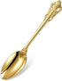 KEAWELL Luxury 6.3" Teaspoons, 18/10 Stainless Steel, Gorgeous Small Spoons for Stirring, Mixing, Dessert (Gold)