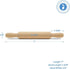 7 Inches Pack 50, Wooden Mini Rolling Pin, Long, of Perfect for Fondant, Pasta, Baking in the Kitchen, Crafting, by