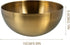 Decorative Gold Bowl by Healeved, Large Stainless Steel Mixing Bowl, Golden Food Containers for Kitchen Cooking