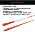 Pack 25 48 inches, 5/16 inch The ROP Shop of Driveway Markers, Rods, Stakes, Snow Poles, Orange Reflective Fiberglass