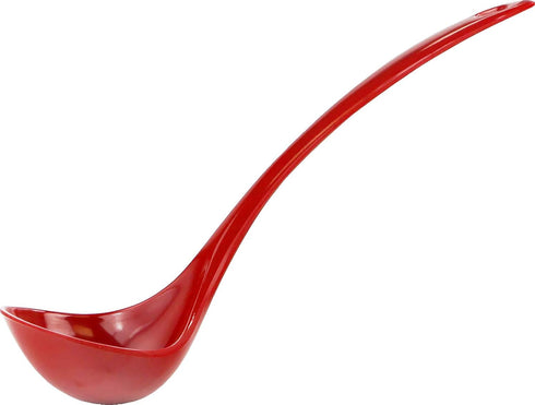 Reston Lloyd Melamine Soup Ladle Kitchen Utensil, Premium Quality Utensil with Heat Resistant Ergonomic Handle, Durable BPA-Free Plastic, 10.5 inch long, One Piece, Red