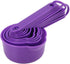 Plastic Measuring Cups and Spoons Set of 11, Kitchen Measuring Cups and Spoons Set for Dry & Liquid Ingredients, 5 Measuring Cups & 6 Measuring Spoons Set for Cooking & Baking Color Purple by zoyizi