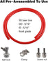 PERA 5/16" Ball Lock Line Assembly - MFL Liquid Disconnect with 5ft Gas Line for Home Brewing