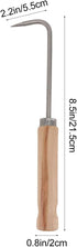 YARNOW Manual Weeder Tool, Garden Weeder Single Hook Weeder (Black)