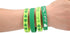 74PCS Moon Boat St. Patrick's Day Shamrock Rubber Wristbands Bracelets - Party Favors Supplies Gifts Decorations