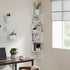 5-Tier VASAGLE Corner Shelf Wall Mount, Floating Corner Bookshelf, Plant Shelf for Bedroom, Living Room, Bathroom, Home