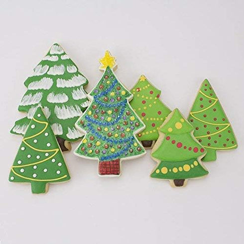 Christmas and Holiday Tree Cookie Cutters, 4-Pc Set, Made in USA by Ann Clark