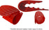 Multipurpose Silicone Iron Rest Pad for Ironing Board, Hot Resistant Mat, Silicone Heat Resistant Iron Rest Pad (Red).