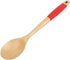 Chef Craft Premium Wooden Spoon with Silicone Handle, 14 Inch, Red