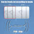 Air Conditioner Deflector for Window Units - Universal Adjustable Anti-Wind Baffles, 20.83"x10.61" Freely Cut, White