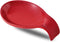 Nihow Ceramic Spoon Rest 4 Inch, Heat Resistant Utensil Holder for Kitchen Counter, Dishwasher Safe (Red)