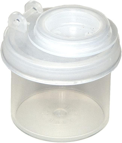 BRAZZA Salt and Pepper Shakers Moisture Proof Set, Clear with Black Lids, Perfect for Camping, Travel Spice Set (5 mini)