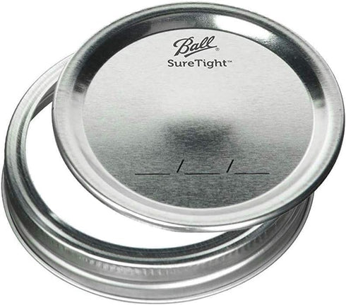Ball Wide Mouth Glass Mason Jars with Lids and Bands, Pint Size 16 Ounce, Used for Canning, Pack of 3