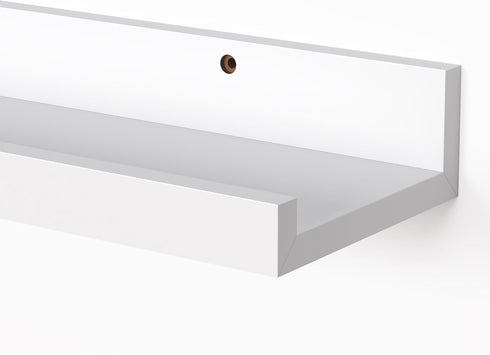 Heimlove Set 2, 16 Inches Picture Ledge Shelf, Small Floating Shelves of Picture Shelf for Wall with Ledge, Kids