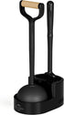 Sellemer Toilet Brush and Plunger Set, Curved Design Head for Deep Cleaning,