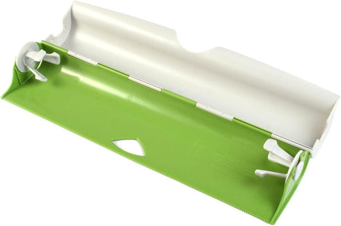 Hutzler Refillable Wrap Dispenser, Gray, 13" x 3.25" x 1.75"