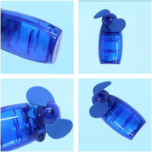 XIZHI 4 Pcs Handheld Mini Portable Fan, Small Battery Operated Pocket Fan for Women Men Travel Indoor Outdoor