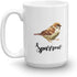 Sparrow Ceramic Coffee & Tea Mug, 15oz Décor & Accessories for Sparrows Lovers, Bird Watchers Men & Women