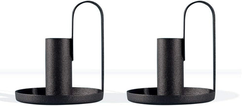 Taper Candle Holders Set of 2, Anti Rust Retro Iron Candelabra Stand for Candlelight Dinner Party Home Decoration